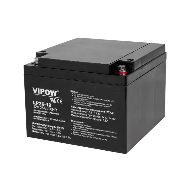 Gelbatteri VIPOW 12V 26Ah