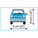 Klocki 72 elementów trabant 601