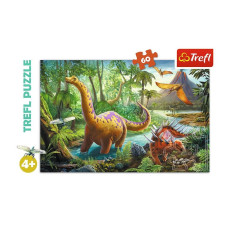 Pussel med 60 element - dinosaurievandringar