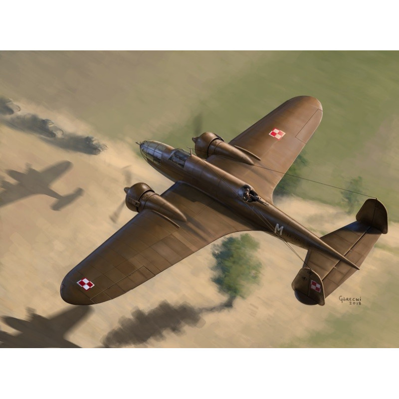 Plastmodell PZL.37B Los