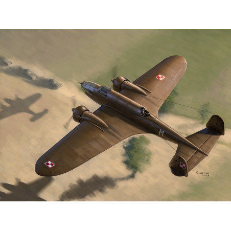 Plastmodell PZL.37B Los | HandlaSmidigt.se