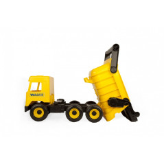 Tipplastbil gul 38 cm mellanlastbil i kartong