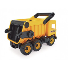 Tipplastbil gul 38 cm mellanlastbil i kartong