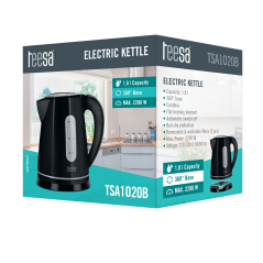 Elkittel TEESA, 2200 W, svart, 1,8L