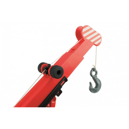 Lyft röd 38 cm mittlastbil i kartong