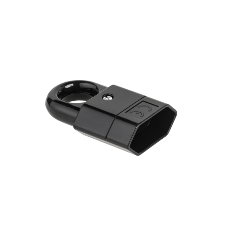 Platt kontakt med svart handtag GP2C-2