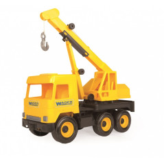 Lyftkran gul 38 cm mellanlastbil i kartong