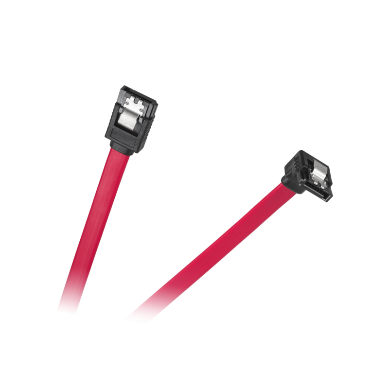 Kabel SATA rakt vinkel - rakt kontakt 0,5m