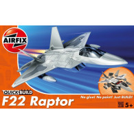 Modell i plast quickbuild f-22 raptor