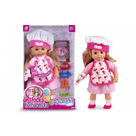 Dockan Natalia, söt kocka, 42 cm.