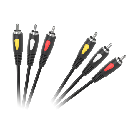 Kabel 3RCA-3RCA 1.0m Cabletech Eco-Line
Kabel 3RCA-3RCA 1,0m Cabletech Eco-Line