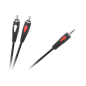 Kabel plugg jack 3,5 - 2RCA 1,8m Cabletech Eco-Line
