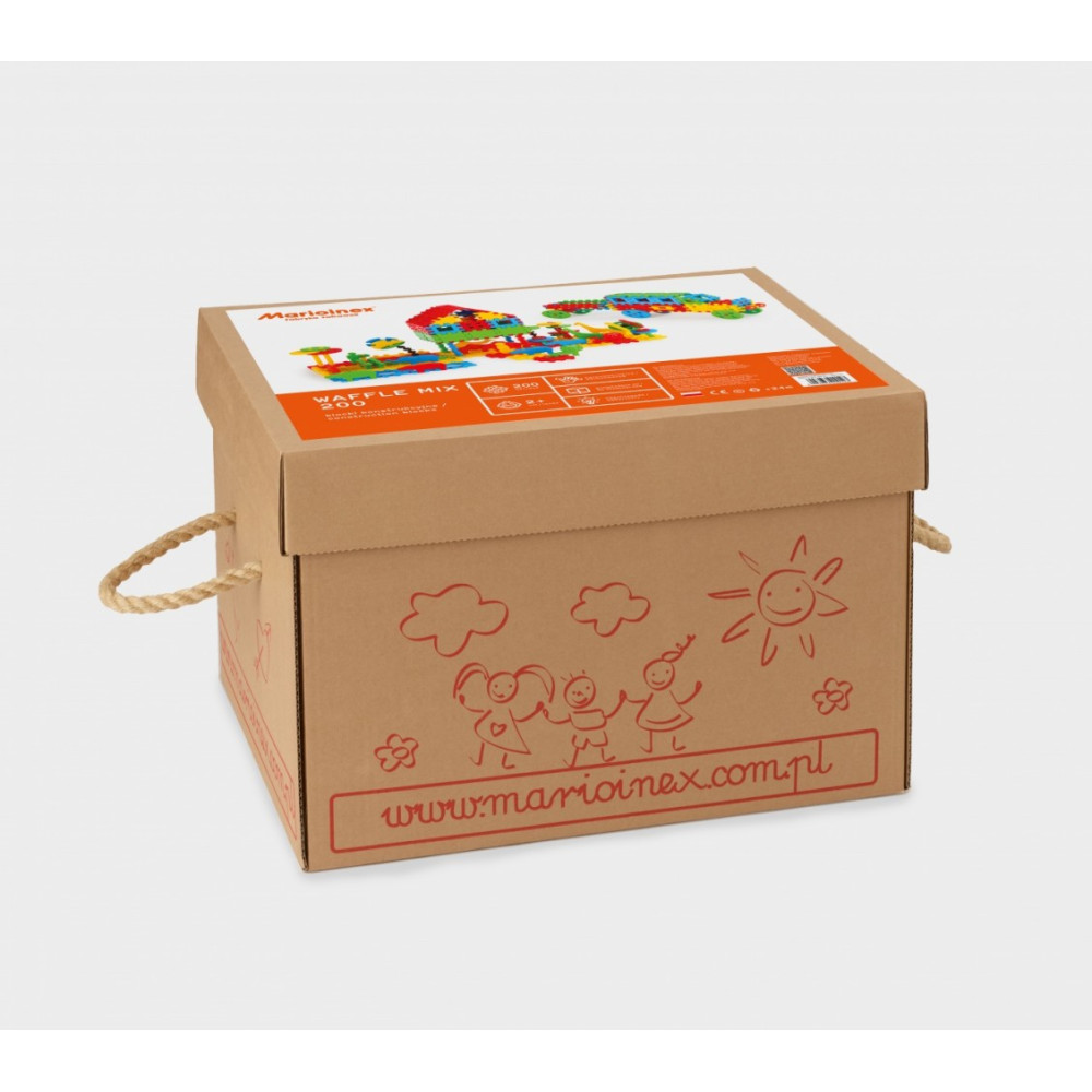 Klocki konstrukcyjne waffle mix 200 box