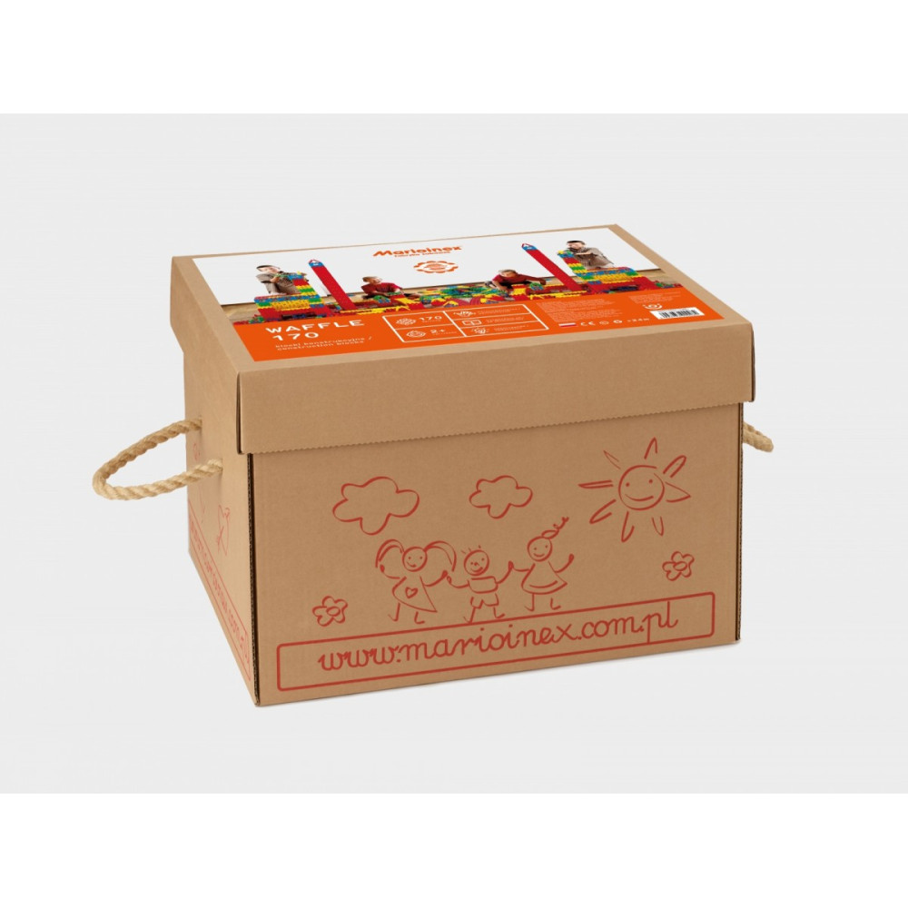 Konstruktionsklossar waffle 170 box