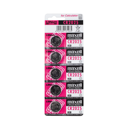 Batteri MAXELL CR2025 5 st/förp. | HandlaSmidigt.se