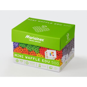 Klocki konstrukcyjne mini waffle edu 500 z kartami