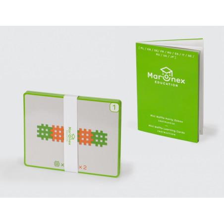 Byggklossar mini våffla edu 500 med kort