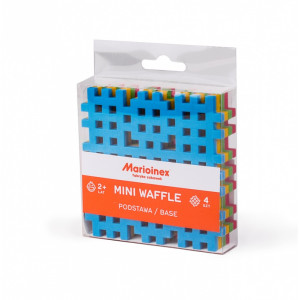 Klocki konstrukcyjne mini wafle mini podstawa 4 sztuki