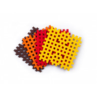 Klocki konstrukcyjne mini wafle mini podstawa 4 sztuki