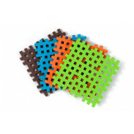 Klocki konstrukcyjne mini wafle mini podstawa 4 sztuki