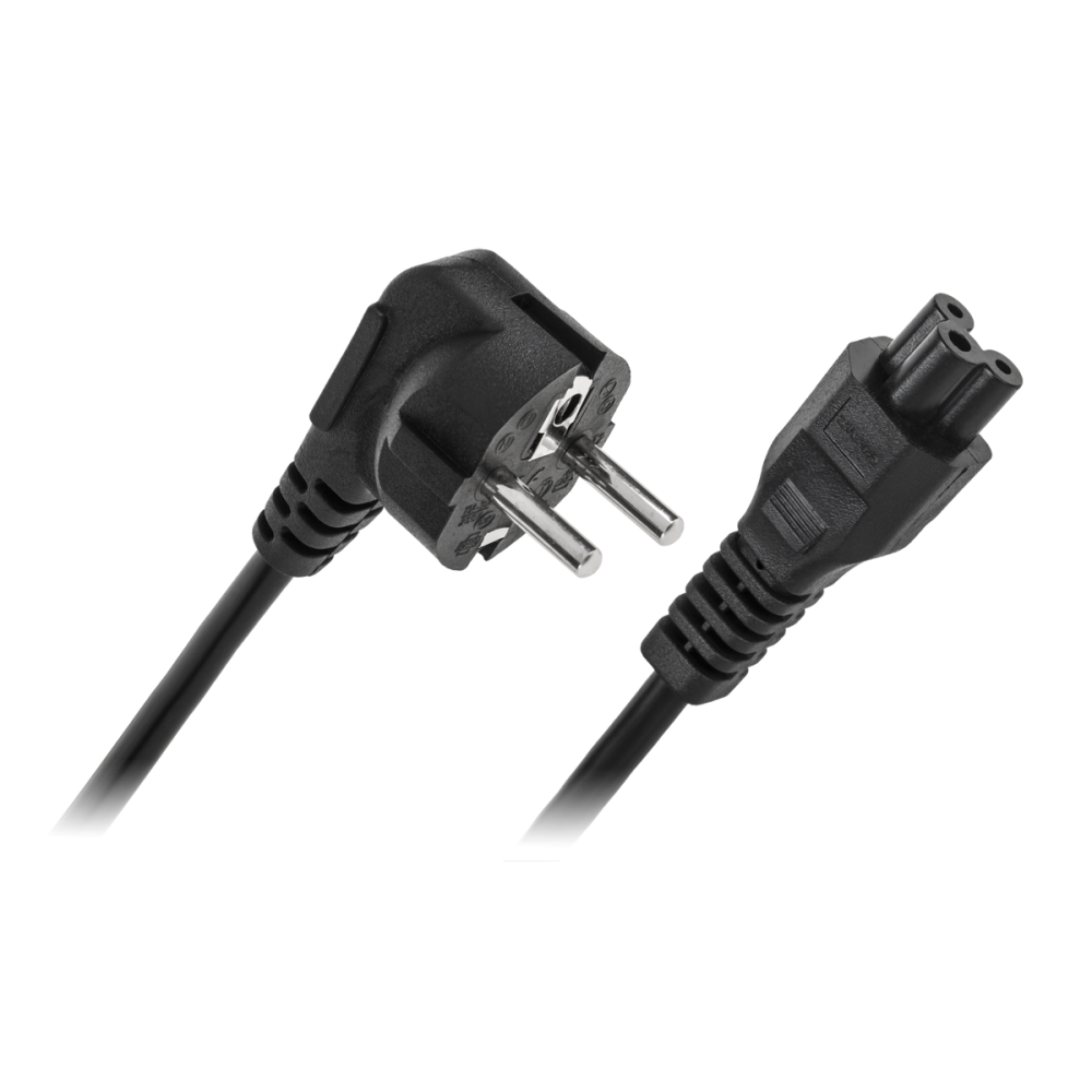 Strömkabel till laptop (klöver) (3x0,75) 1,8m Strömkabel till laptop (klöver) (3x0,75) 1,8m