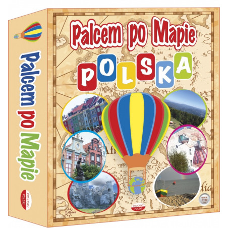 Dra fingret över kartan - Polen