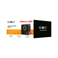 Solcellsväggomvandlare (inverter) KEMOT PROsolar-800 (12V 230V 800VA/500W)