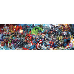 Pussel med 1000 bitar, Marvel The Avengers panorama.