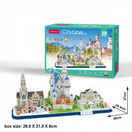 Pussel 3D stadslinje Bayern