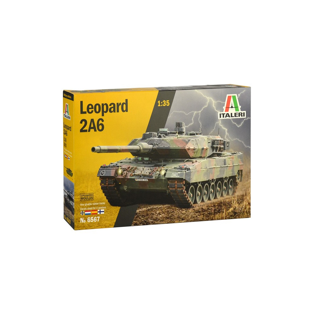 Modell av plastpansarvagn Leopard 2A6