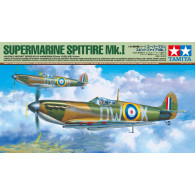 Modell av en plastflygplan Supermarine Spitfire Mk.I.