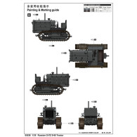 Modell av plast CHZ S-65 rysk traktor
