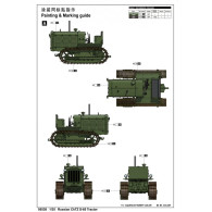 Modell av plast CHZ S-65 rysk traktor