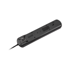 Strömfördelningslist Rebel med 5 uttag och strömbrytare (3m, 3x1,5mm)