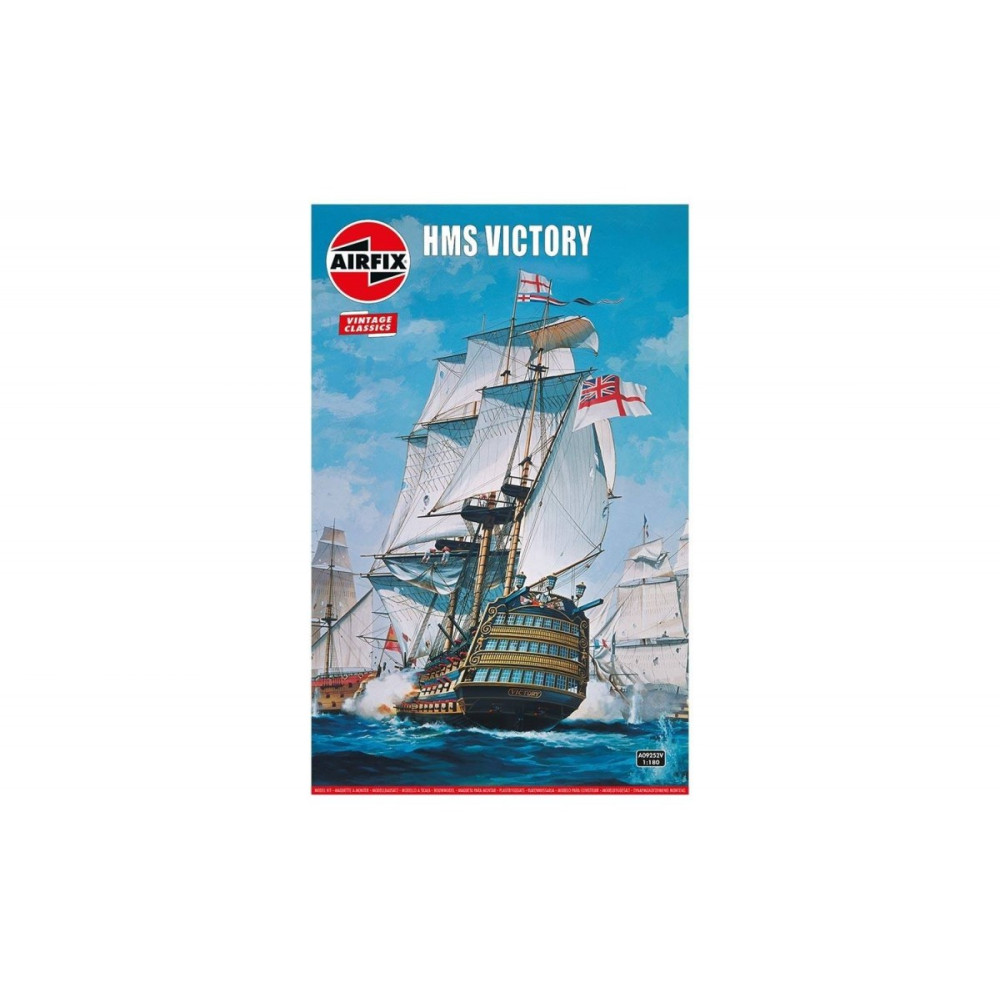 Modell av plastfartyget HMS Victory