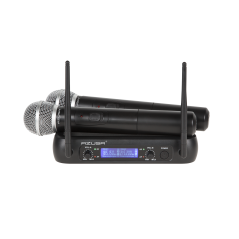 Mikrofon VHF 2 kanaler WR-358LD (2 x handhållna mikrofoner)
