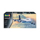 Modell av Airbus A380-800 i plastmaterial med Lufthansas nya färgsättning.