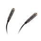 Adapter wt. Jack 3,5 mm 4-polig - 2x Jack 3,5 mm stereo 20 cm HQ med guldpläterade kontakter.