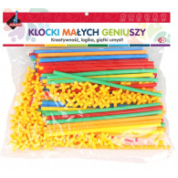 Klocki małych geniuszy słomki 220 elementów