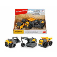 Byggnadsfordon Volvo 3-pack vals, tippbil, grävmaskin.