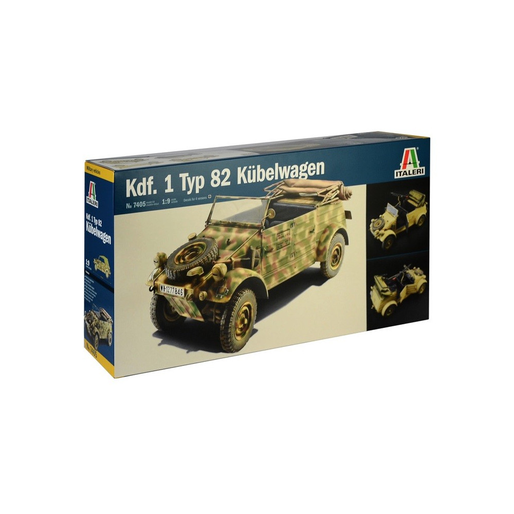 Modell i plast av tysk wwii-typ 8 Kubelwagen