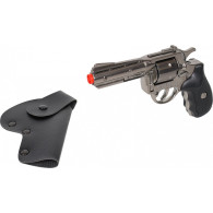 Polisrevolver i läderhölster från Gonher