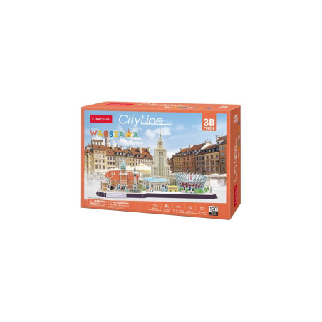Pussel 3D cityline Warszawa | HandlaSmidigt.se