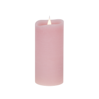 Świeca woskowa LED średnia rustic pink