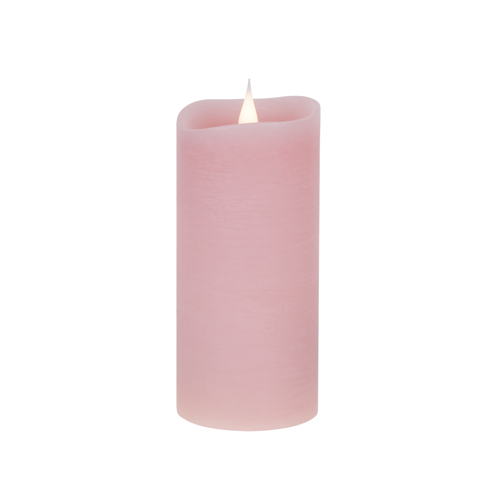 Świeca woskowa LED średnia rustic pink Świeca woskowa LED średnia rustic pink