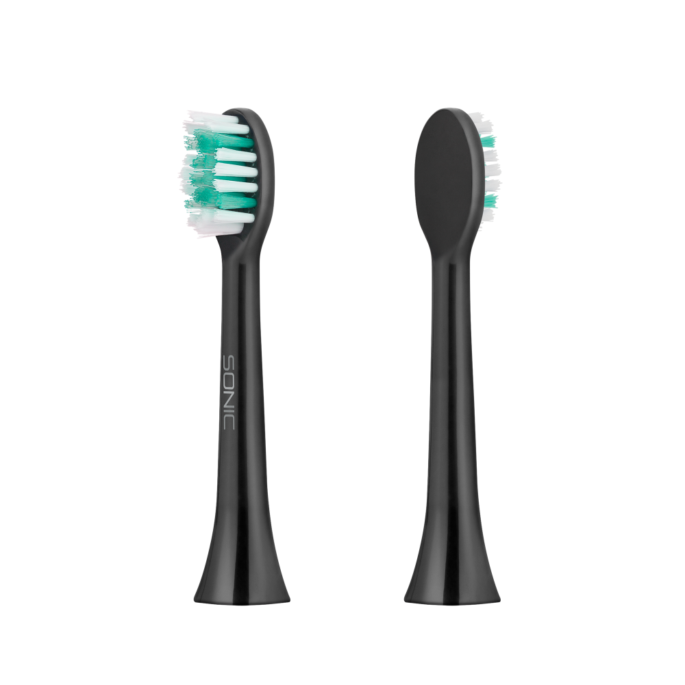 Główki do szczoteczki TEESA SONIC BLACK medium komplet Główki do szczoteczki TEESA SONIC BLACK medium komplet