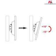 Uchwyt do telewizora Maclean, max VESA 100x100, 13-27', 20kg, czarny, MC-596