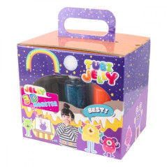 Set med 6 färger gelé tuber för små akvarium monster