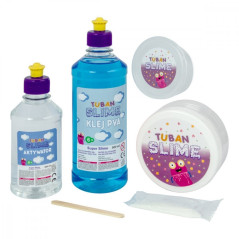 Plastisk lera set super slime - moln slime xl