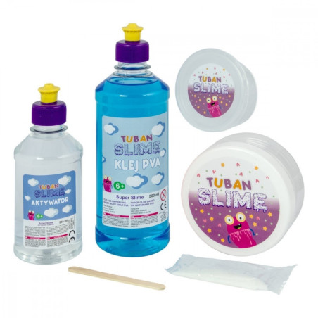 Plastisk lera set super slime - moln slime xl